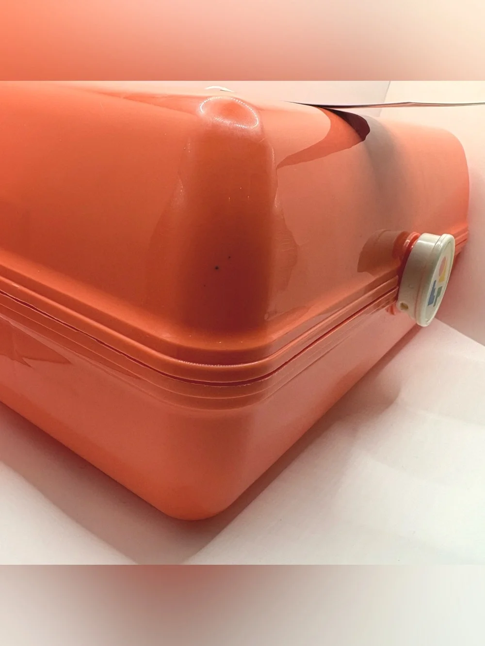 Caboodles On The Go Girl I Love Retro Makeup Travel Mirror Case Peach/Orange NWT
